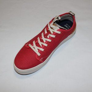 TOMS TRAVEL LITE MED RED CANVAS SNEAKER